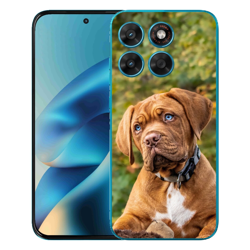Gelový kryt mmCase na Motorola Moto G87/G77/G67 - štěně 