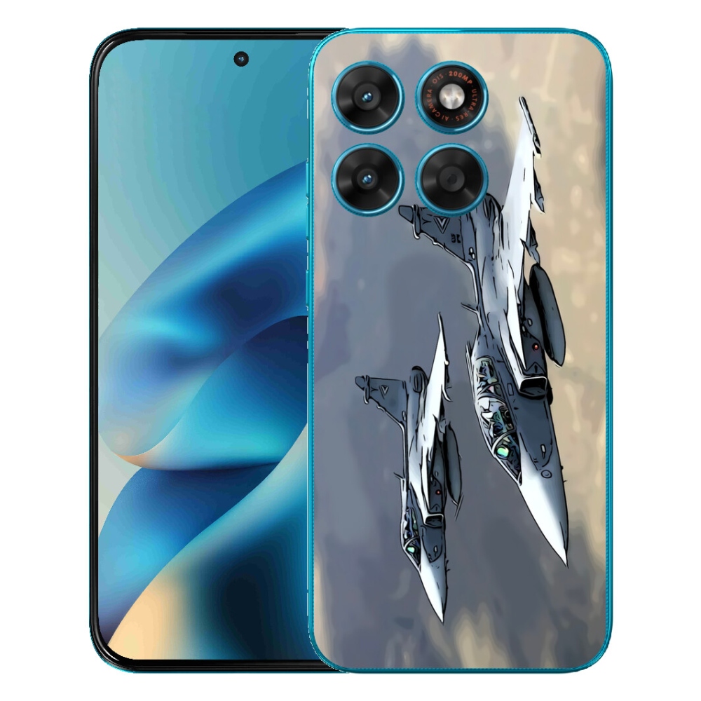 Gelový kryt mmCase na Motorola Moto G87/G77/G67 - stíhačky