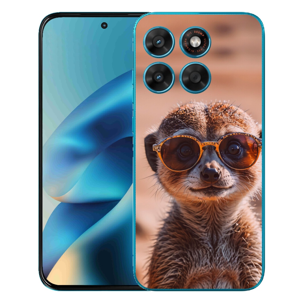 Gelový kryt mmCase na Motorola Moto G87/G77/G67 - stylová surikata