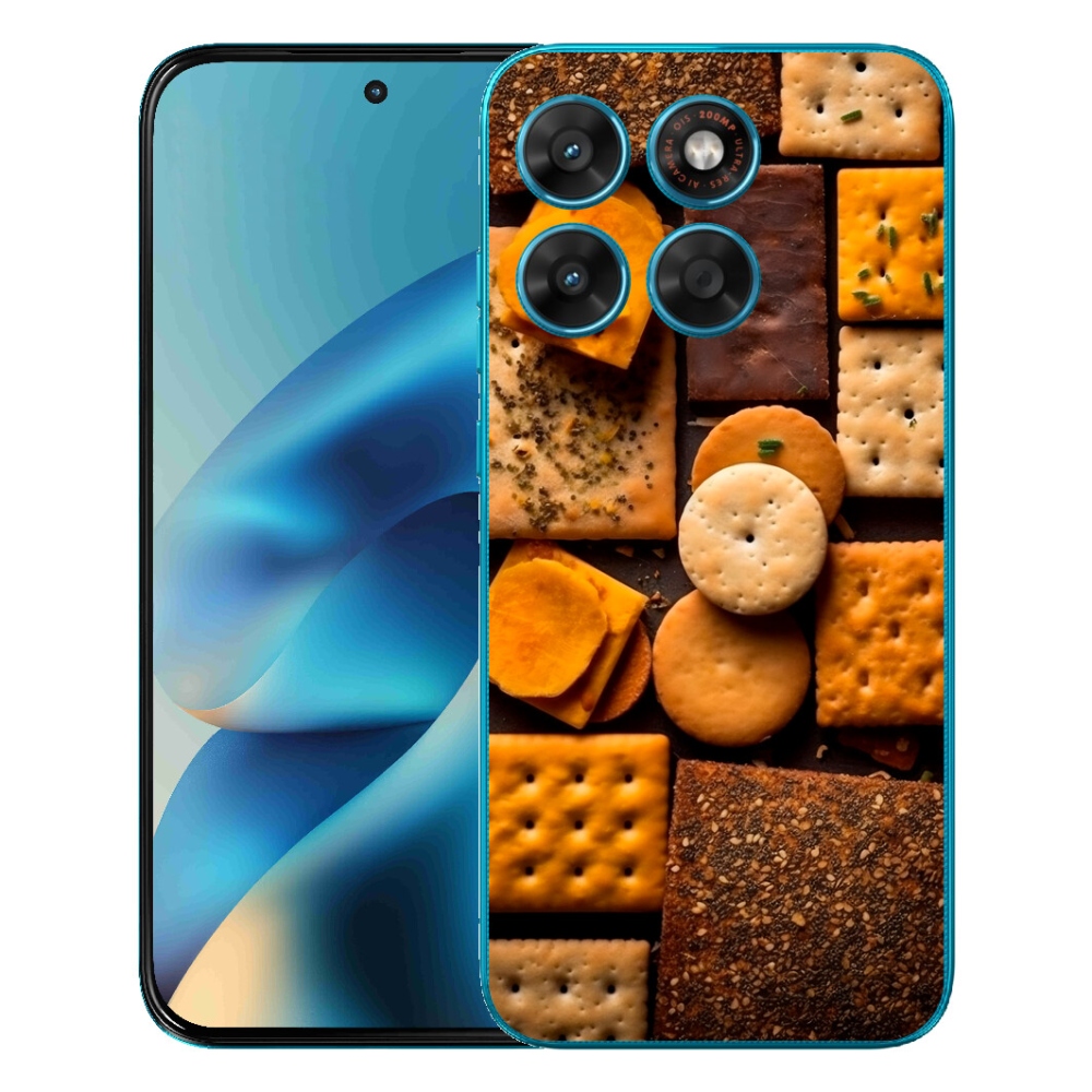 Gelový kryt mmCase na Motorola Moto G87/G77/G67 - sušenky
