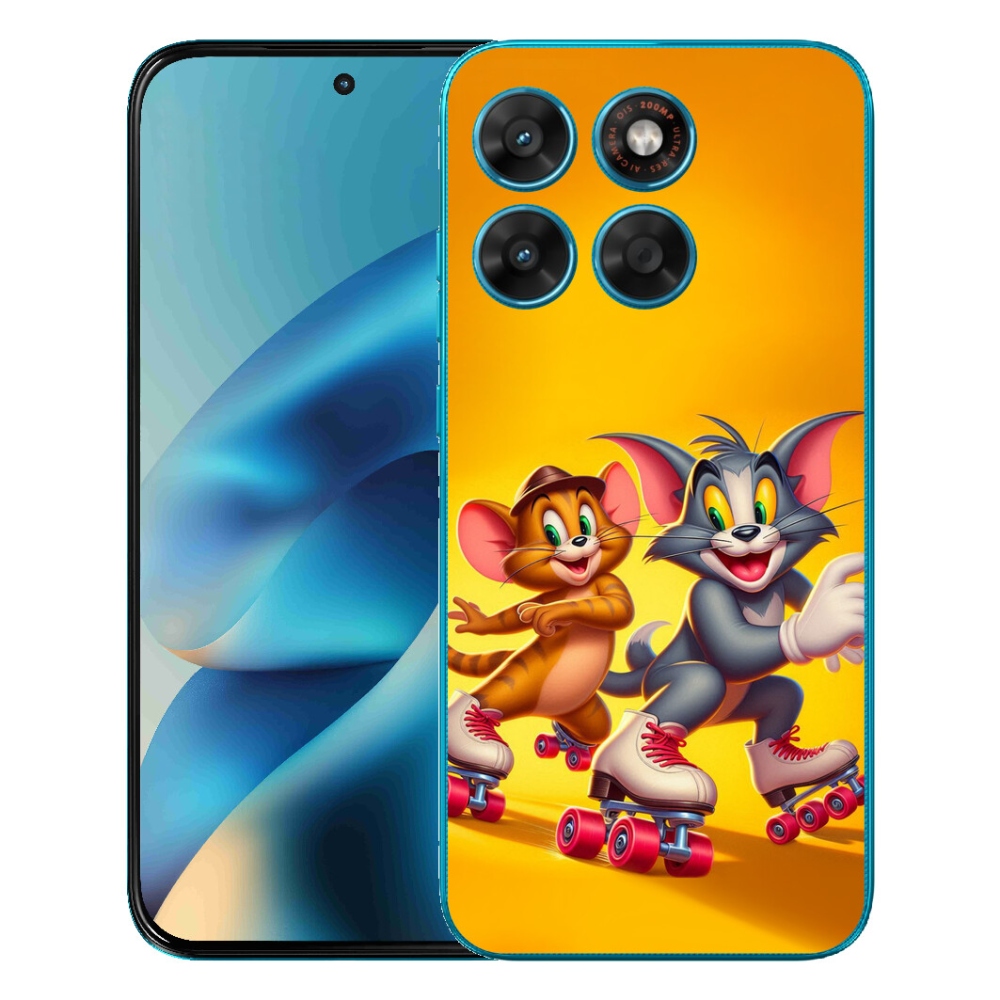Gelový kryt mmCase na Motorola Moto G87/G77/G67 - tom a jerry