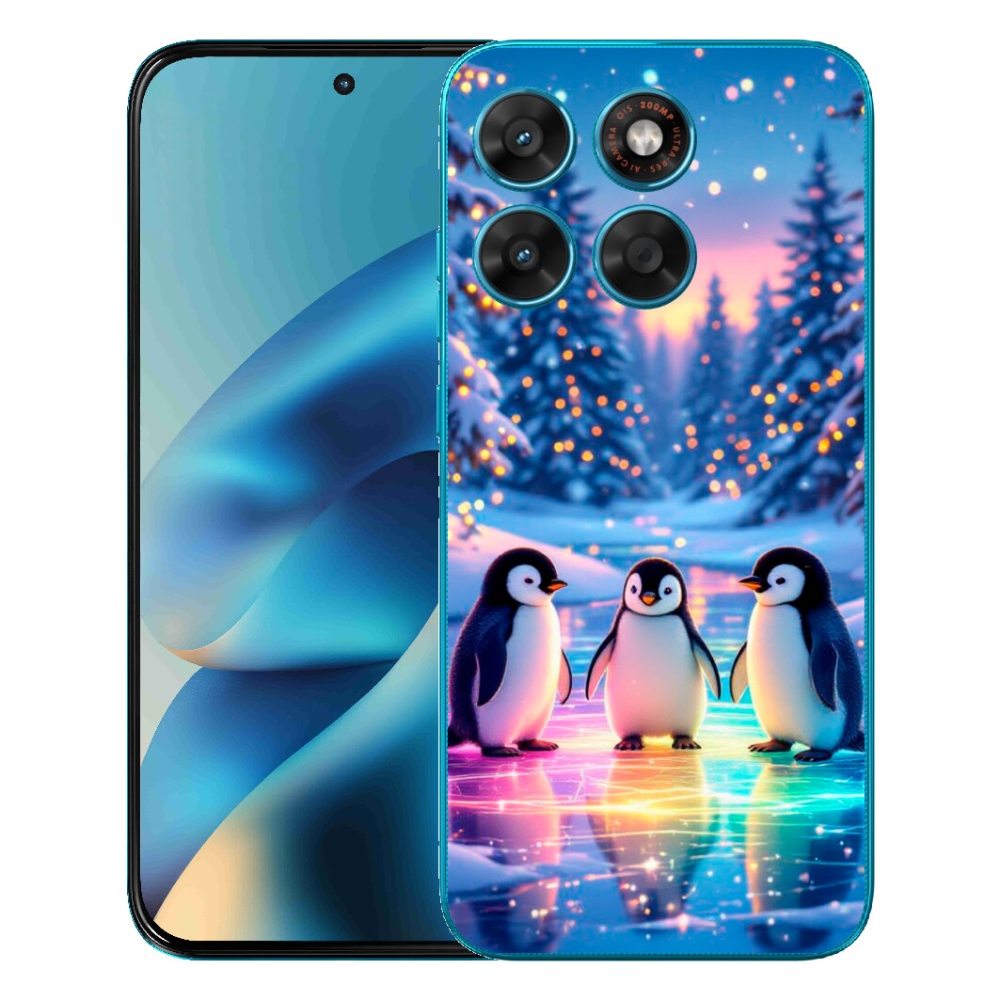 Gelový kryt mmCase na Motorola Moto G87/G77/G67 - tučnáci