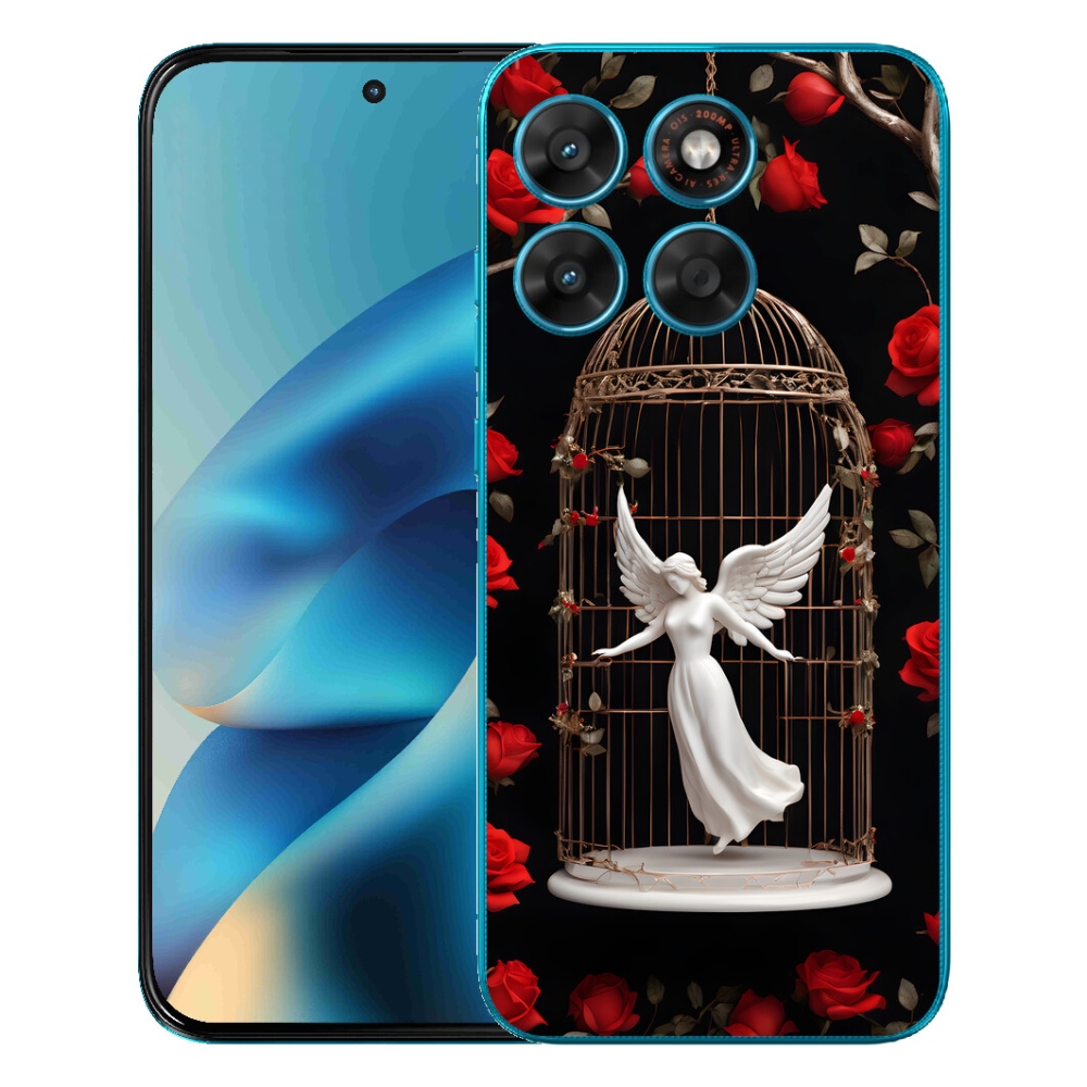 Gelový kryt mmCase na Motorola Moto G87/G77/G67 - uvězněný anděl