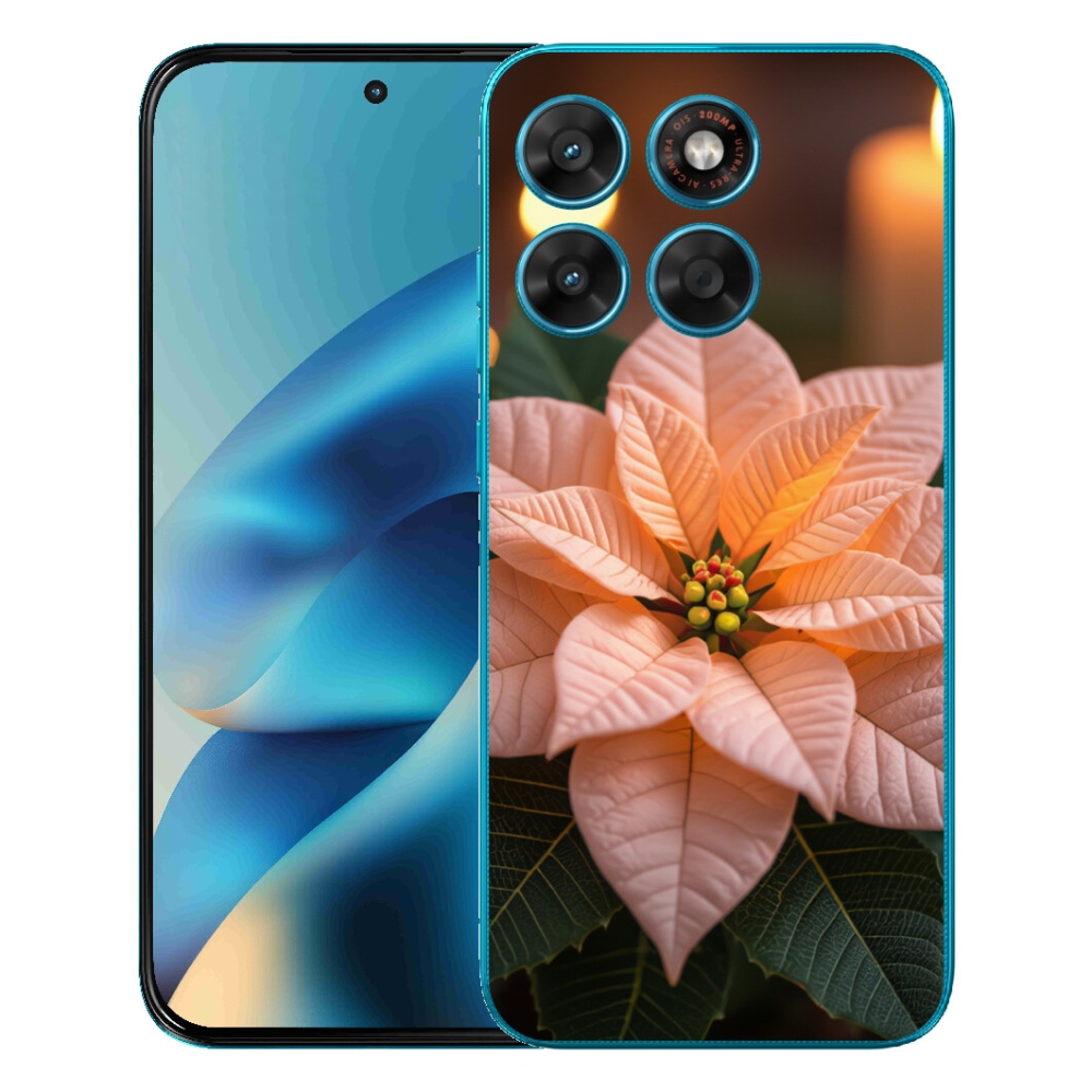 Gelový kryt mmCase na Motorola Moto G87/G77/G67 - vánoční hvězda