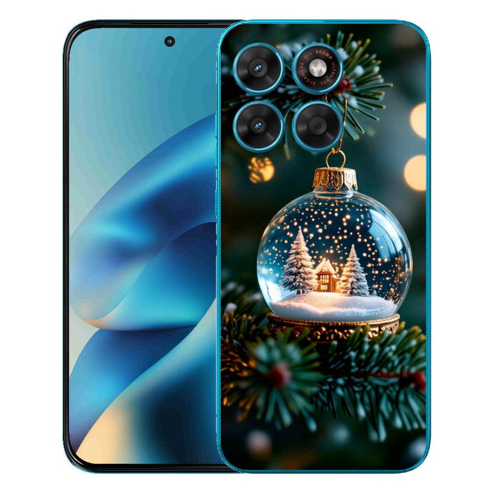 Gelový kryt mmCase na Motorola Moto G87/G77/G67 - vánoční koule 2