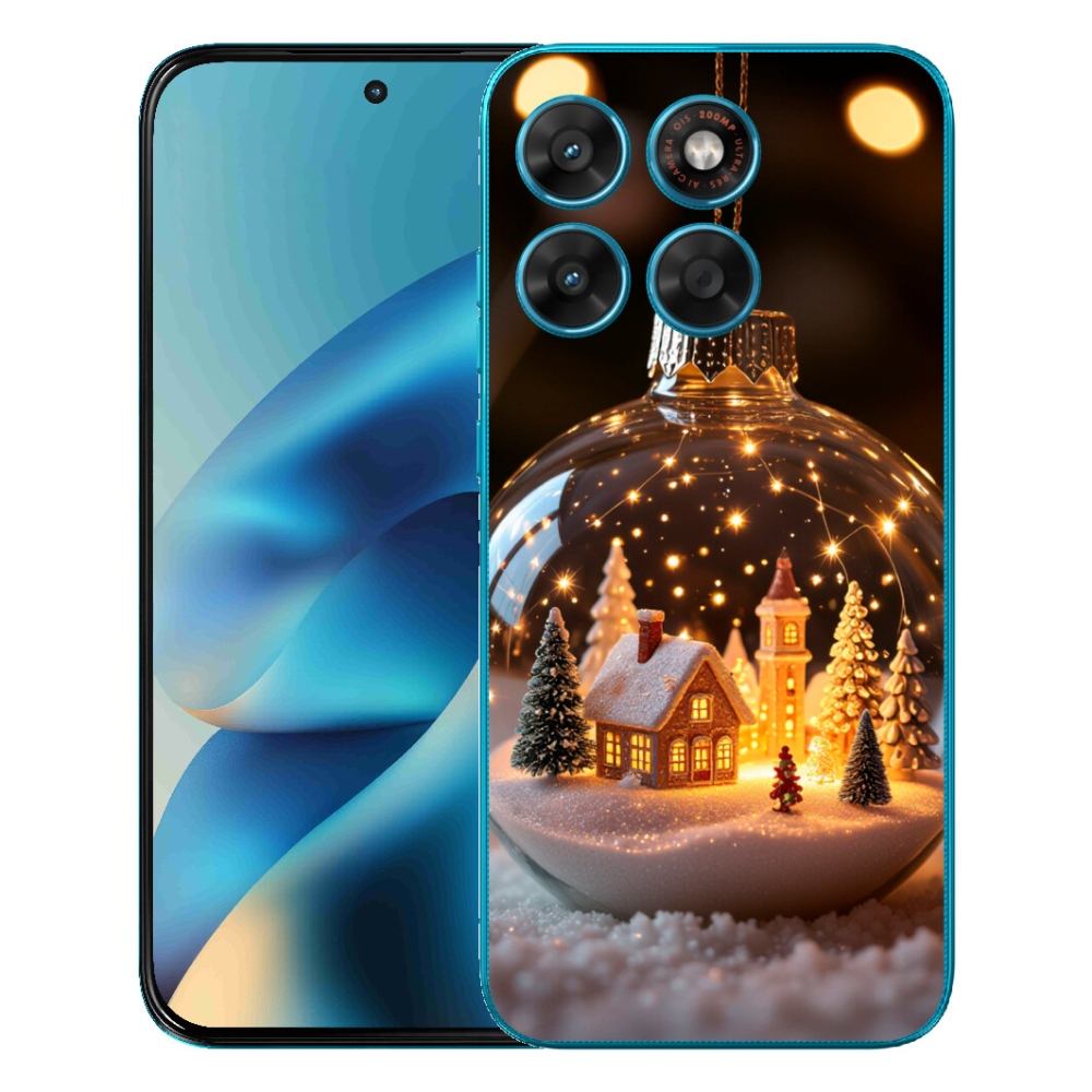 Gelový kryt mmCase na Motorola Moto G87/G77/G67 - vánoční koule 3
