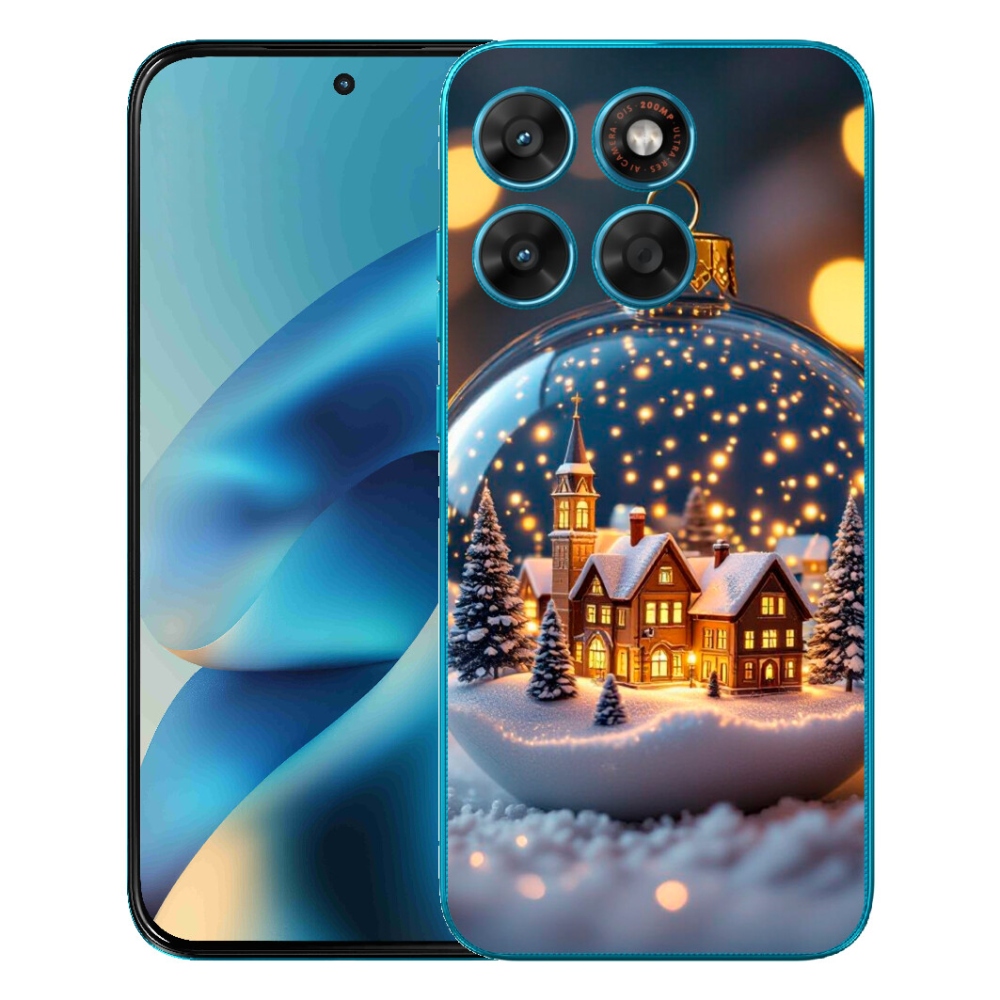 Gelový kryt mmCase na Motorola Moto G87/G77/G67 - vánoční koule 4