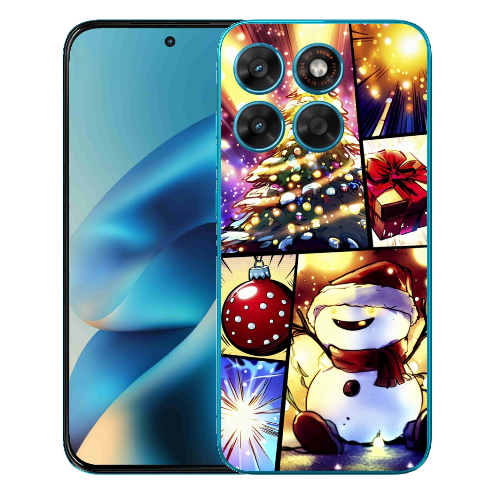 Gelový kryt mmCase na Motorola Moto G87/G77/G67 - vánoční motivy 1