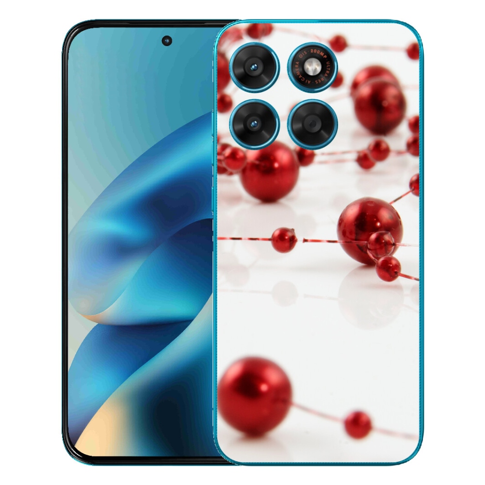 Gelový kryt mmCase na Motorola Moto G87/G77/G67 - vánoční řetěz
