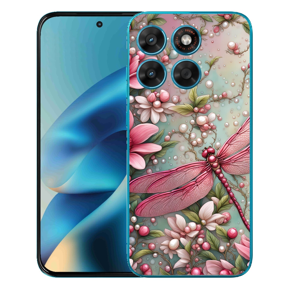 Gelový kryt mmCase na Motorola Moto G87/G77/G67 - vážka