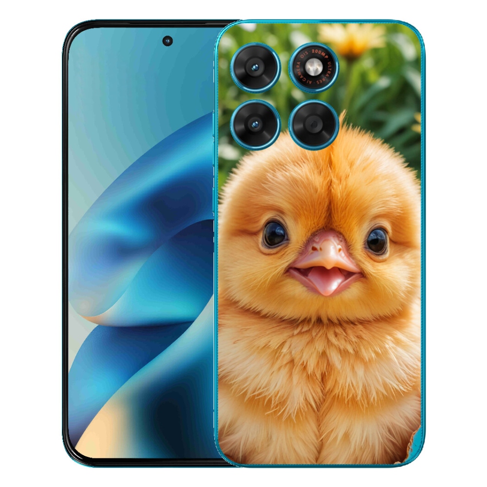 Gelový kryt mmCase na Motorola Moto G87/G77/G67 - veselé kuřátko