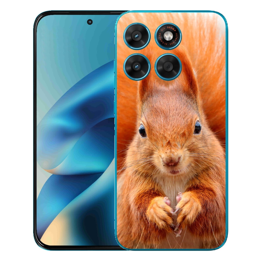 Gelový kryt mmCase na Motorola Moto G87/G77/G67 - veverka