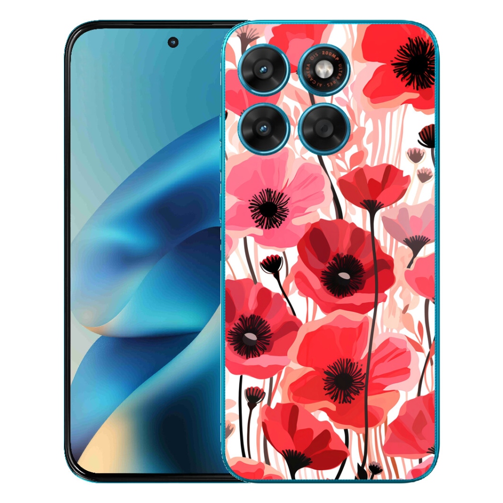 Gelový kryt mmCase na Motorola Moto G87/G77/G67 - vlčí mák 1