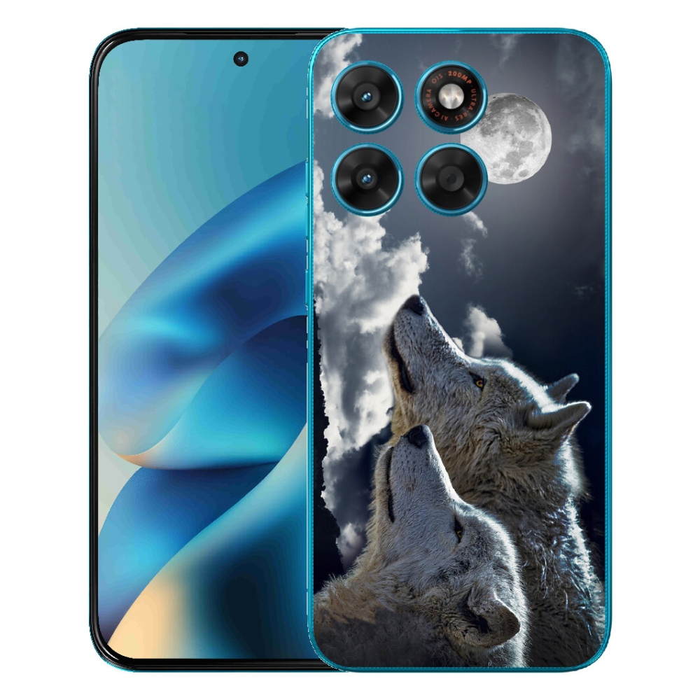 Gelový kryt mmCase na Motorola Moto G87/G77/G67 - vlci