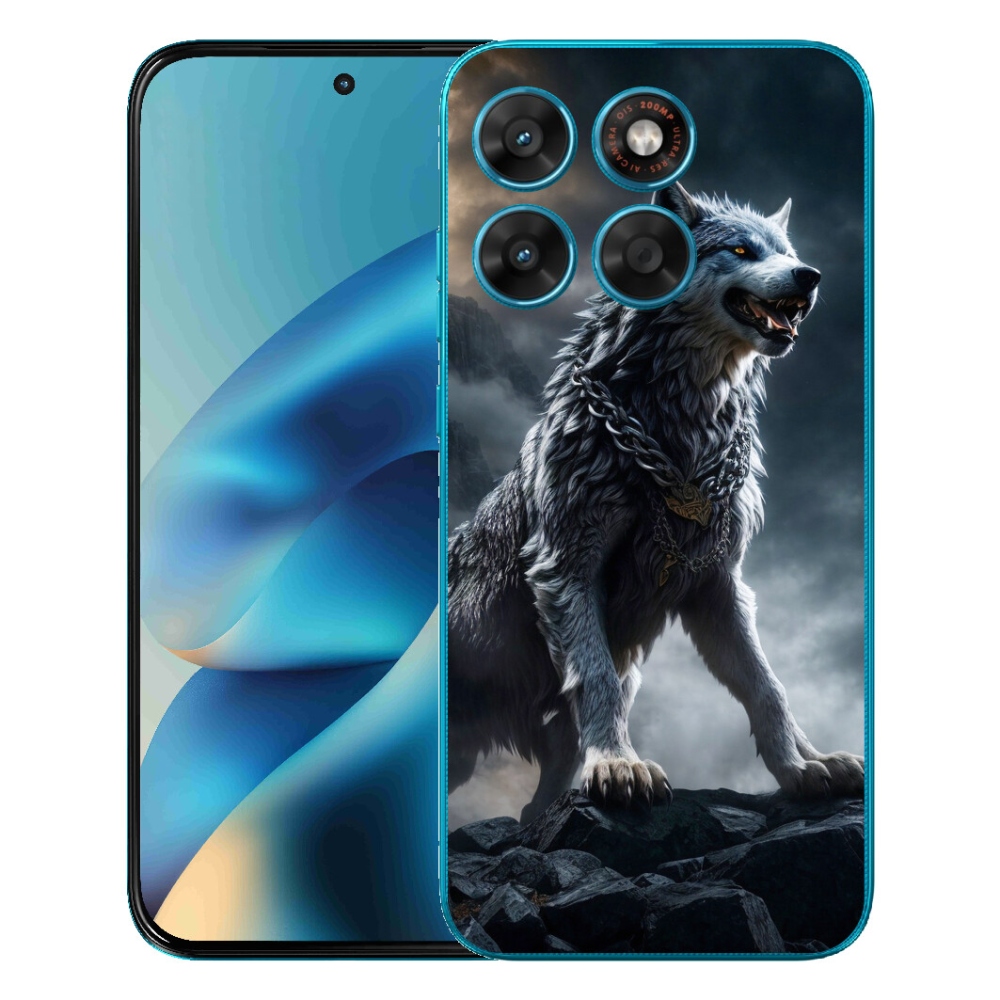 Gelový kryt mmCase na Motorola Moto G87/G77/G67 - vlk 1