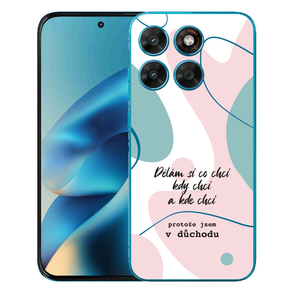 Gelový kryt mmCase na Motorola Moto G87/G77/G67 - vtipný text 10 bílé pozadí
