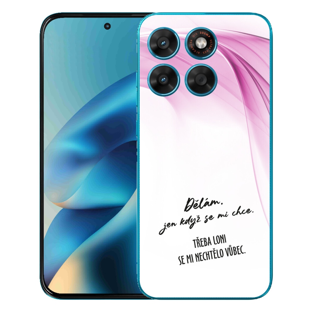 Gelový kryt mmCase na Motorola Moto G87/G77/G67 - vtipný text 12 bílé pozadí