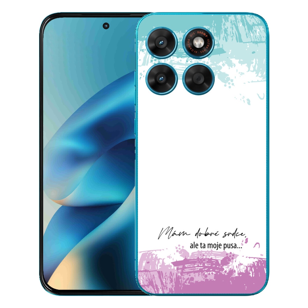 Gelový kryt mmCase na Motorola Moto G87/G77/G67 - vtipný text 3 bílé pozadí
