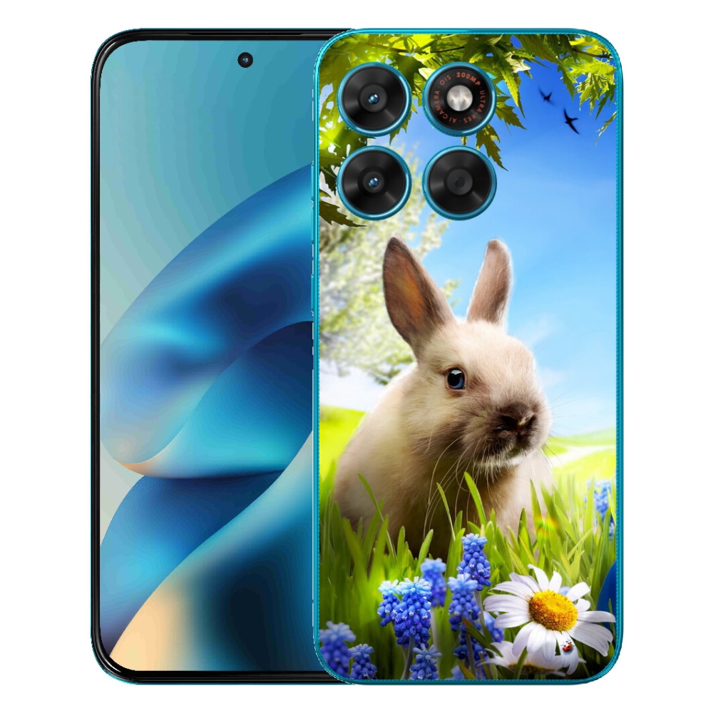Gelový kryt mmCase na Motorola Moto G87/G77/G67 - zajíček