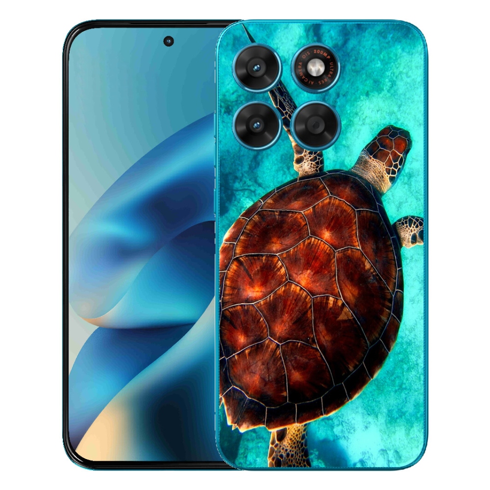 Gelový kryt mmCase na Motorola Moto G87/G77/G67 - želva