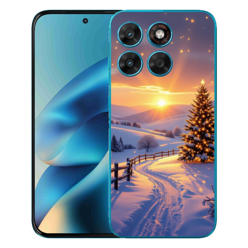 Gelový kryt mmCase na Motorola Moto G87/G77/G67 - zimní krajina