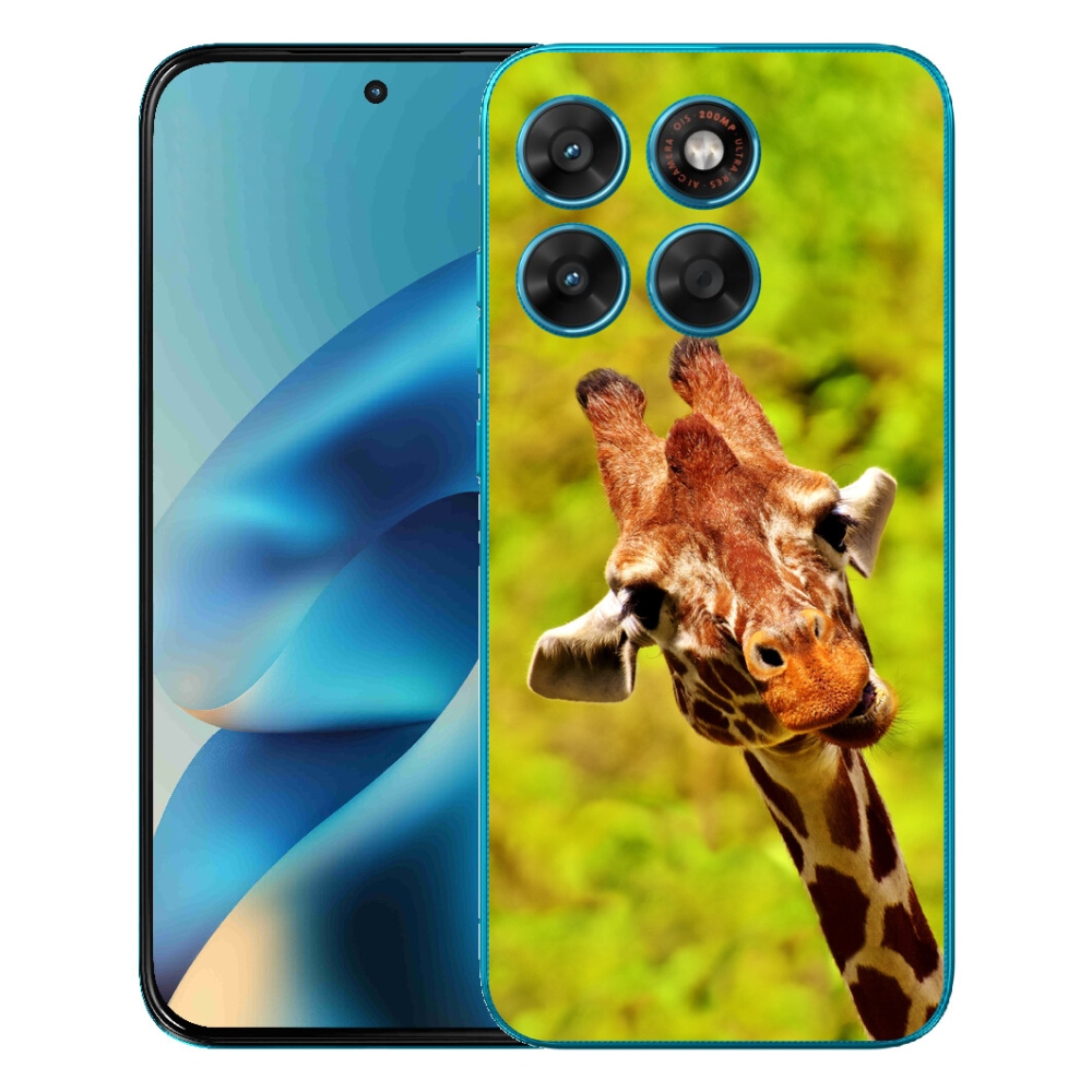 Gelový kryt mmCase na Motorola Moto G87/G77/G67 - žirafa