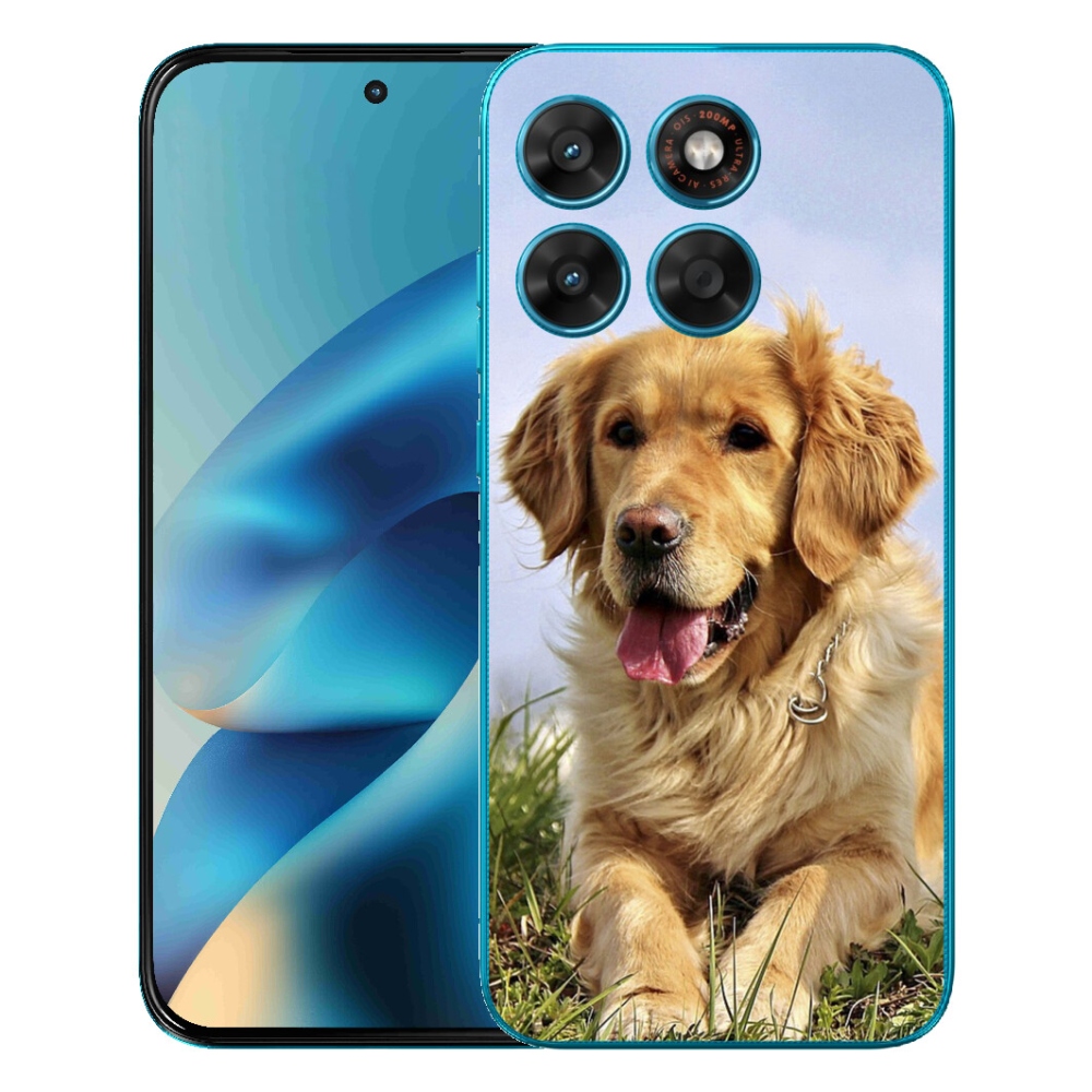 Gelový kryt mmCase na Motorola Moto G87/G77/G67 - zlatý retrívr