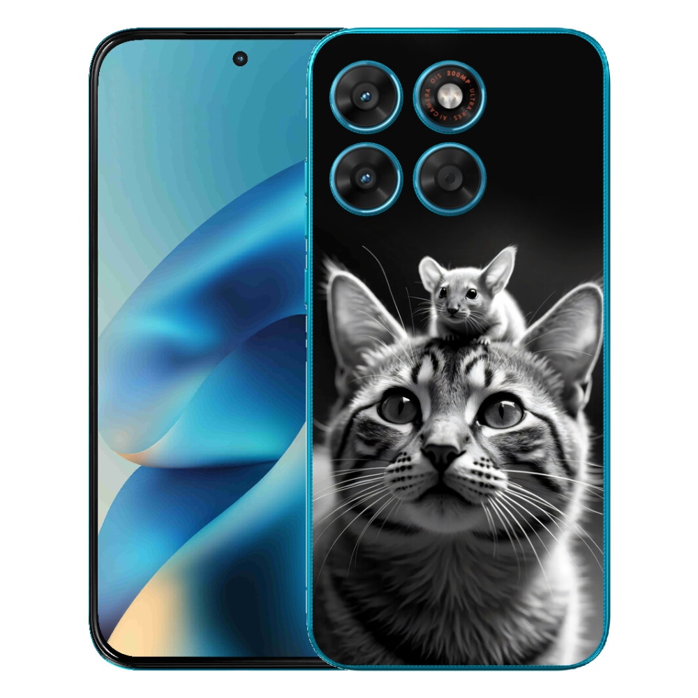 Gelový kryt mmCase na Motorola Moto G87/G77/G67 - zvířecí přátelství 2