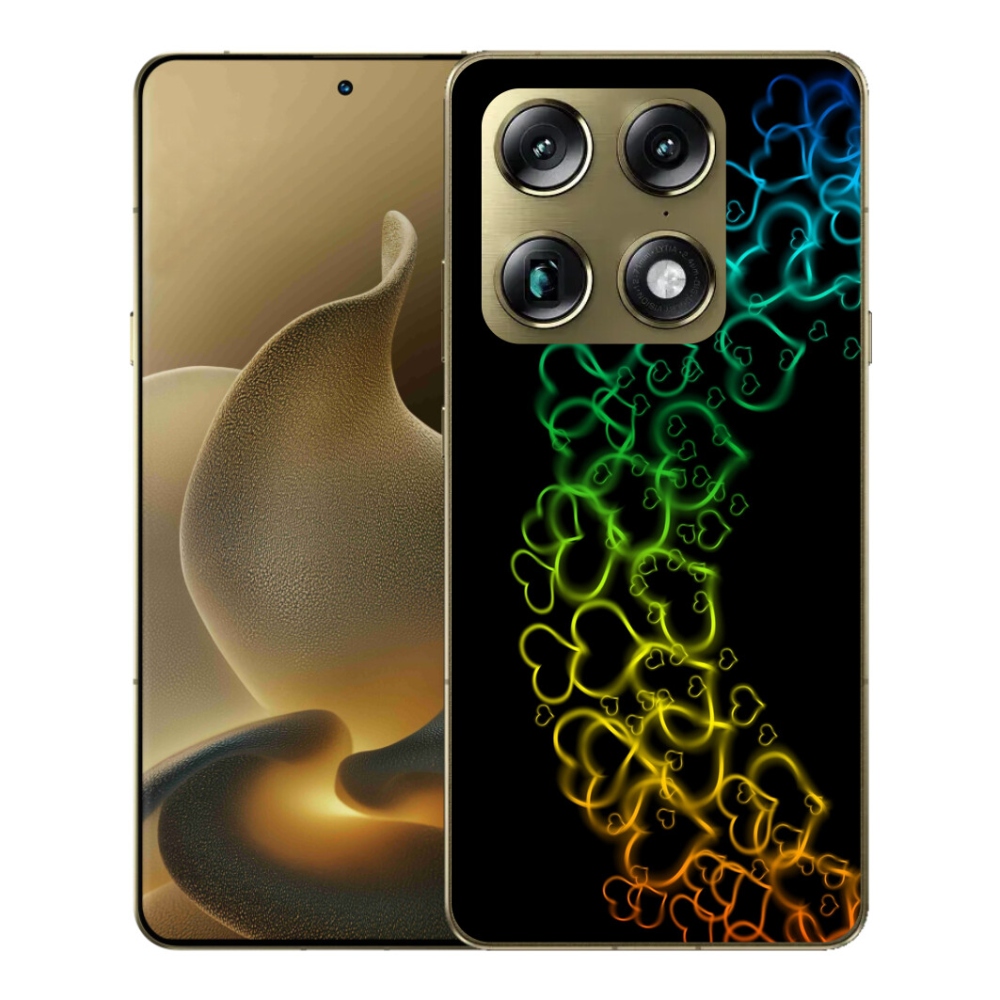 Gelový kryt mmCase na Motorola Signature - barevná srdíčka