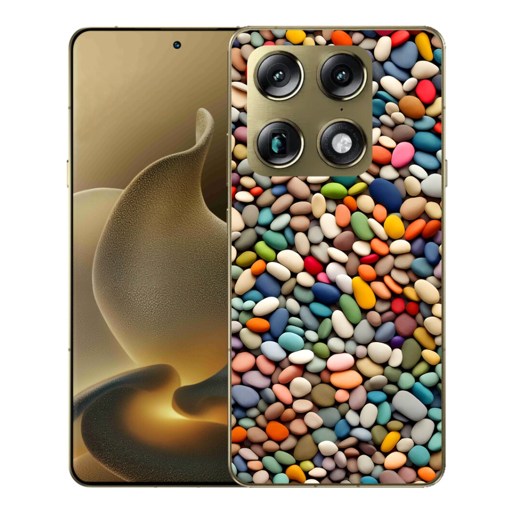 Gelový kryt mmCase na Motorola Signature - barevné kamínky 2