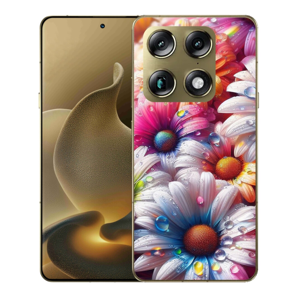 Gelový kryt mmCase na Motorola Signature - barevné kopretiny