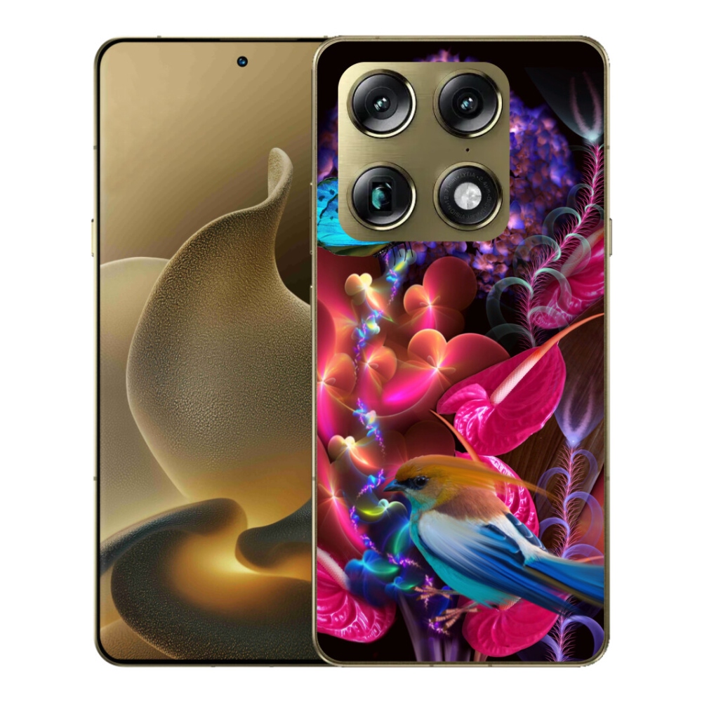 Gelový kryt mmCase na Motorola Signature - barevné květiny