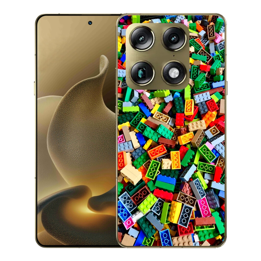 Gelový kryt mmCase na Motorola Signature - barevné stavební kostky