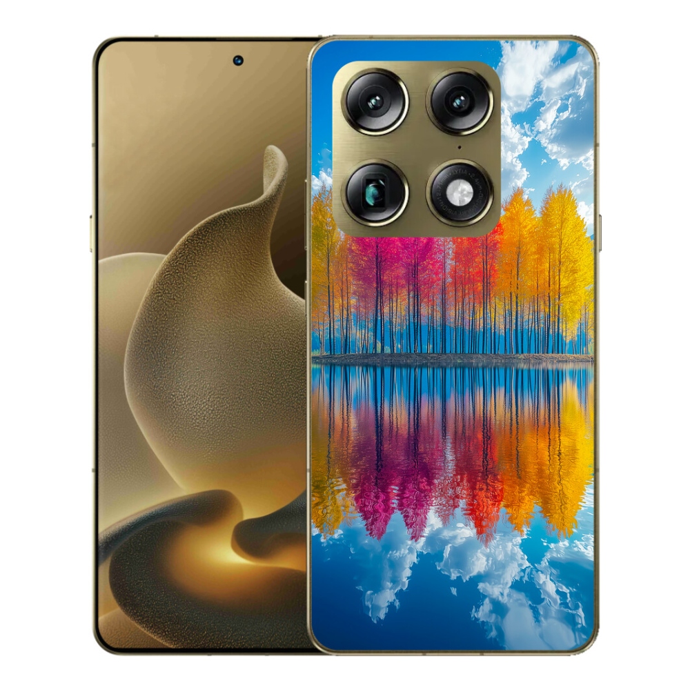 Gelový kryt mmCase na Motorola Signature - barevné stromy