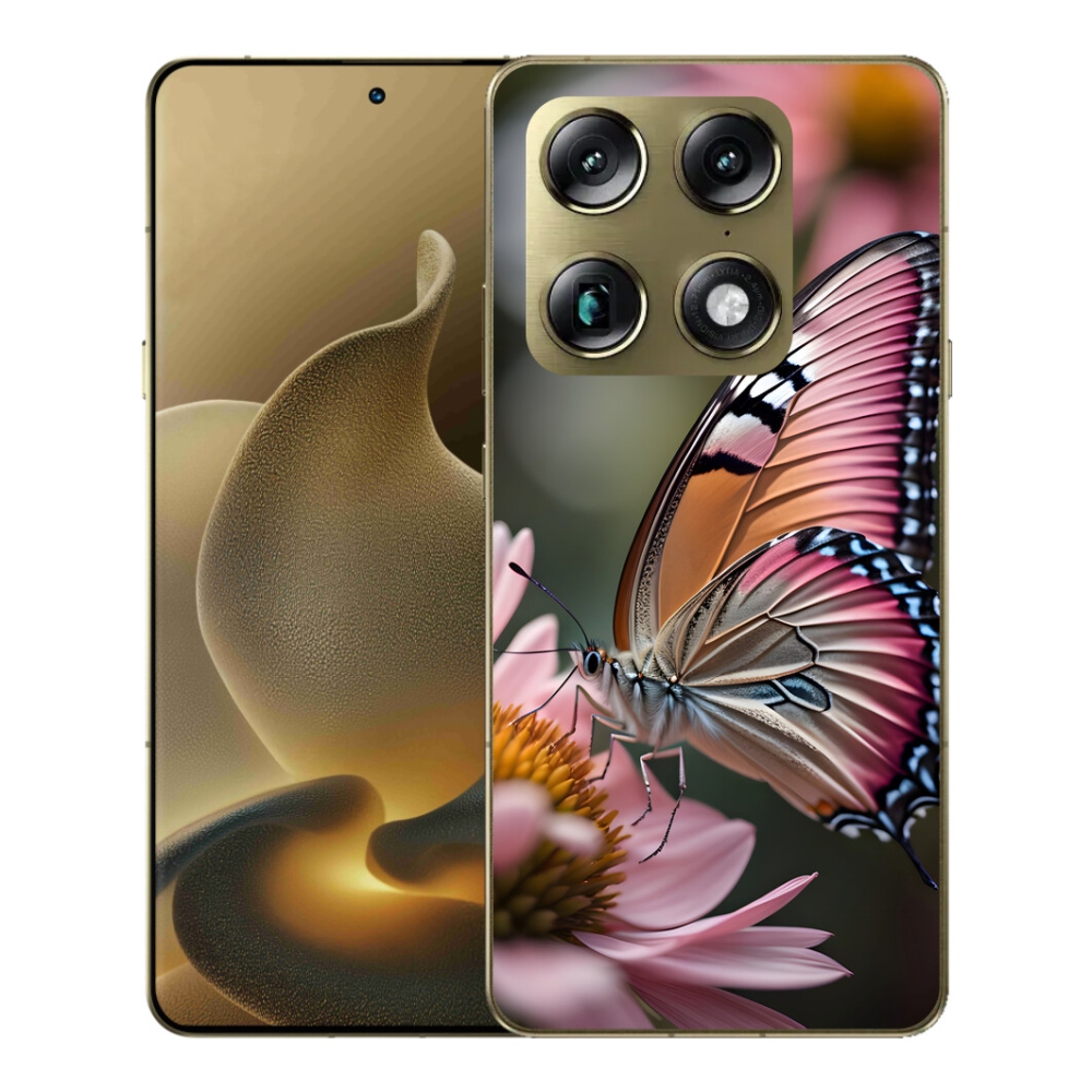 Gelový kryt mmCase na Motorola Signature - barevný motýl