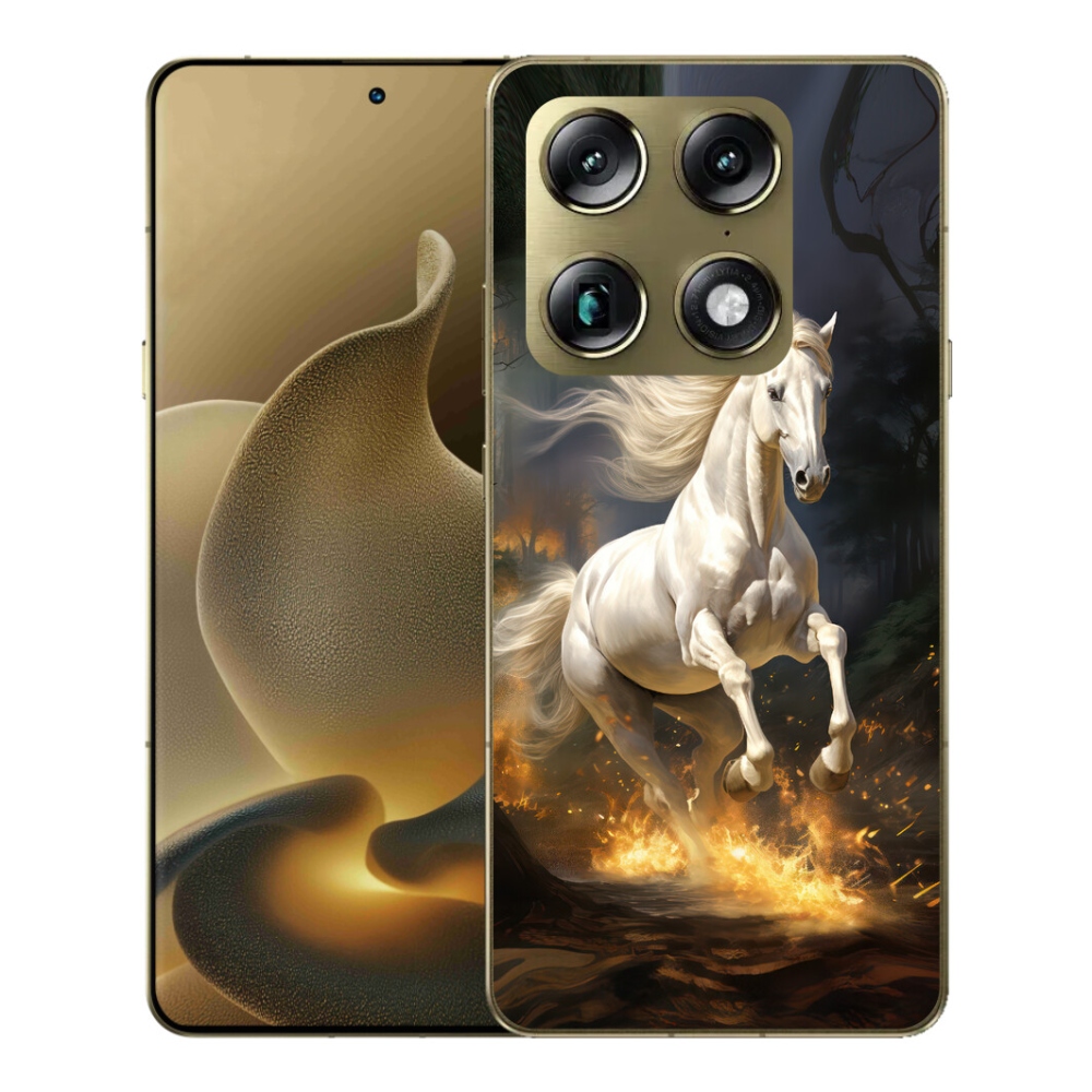 Gelový kryt mmCase na Motorola Signature - bílý kůň 2