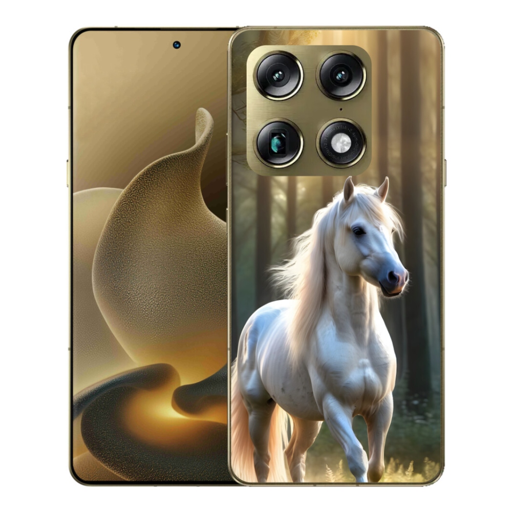 Gelový kryt mmCase na Motorola Signature - bílý kůň 3