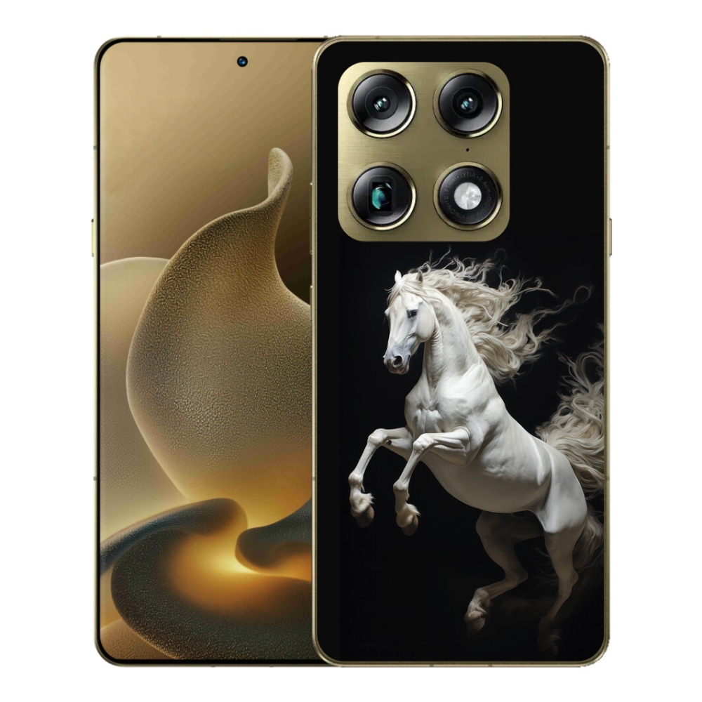 Gelový kryt mmCase na Motorola Signature - bílý kůň 4