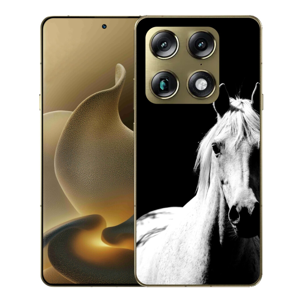 Gelový kryt mmCase na Motorola Signature - bílý kůň 5