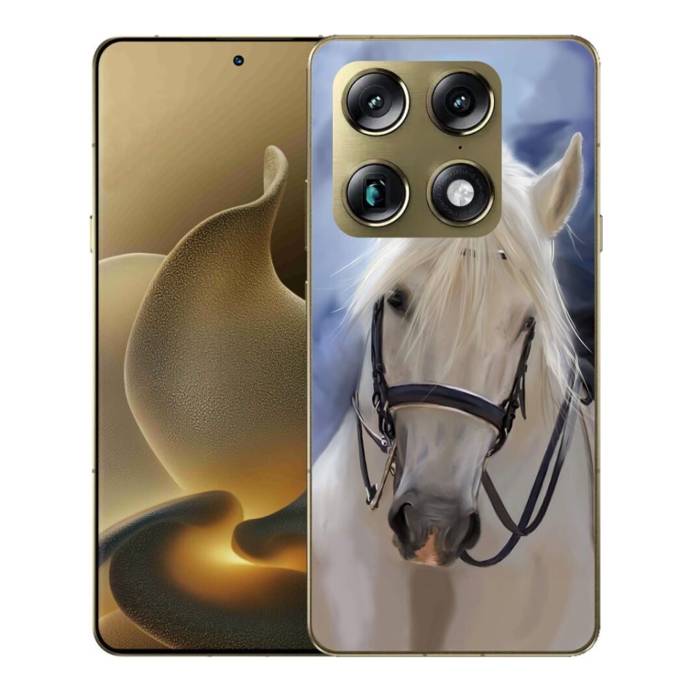Gelový kryt mmCase na Motorola Signature - bílý kůň