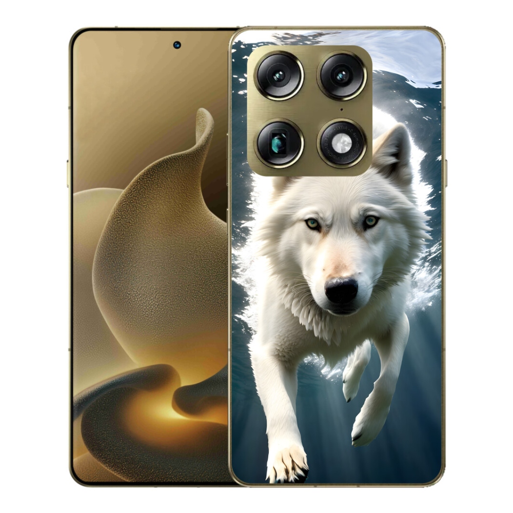 Gelový kryt mmCase na Motorola Signature - bílý vlk