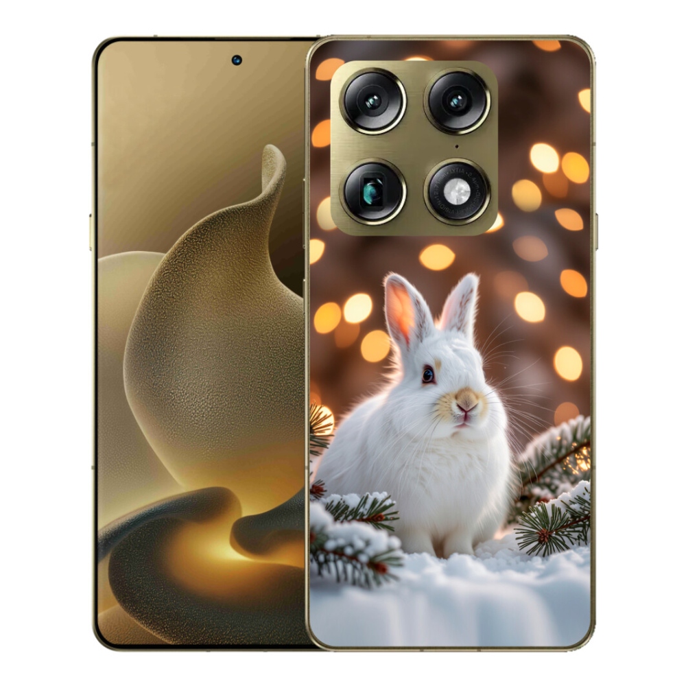 Gelový kryt mmCase na Motorola Signature - bílý zajíc