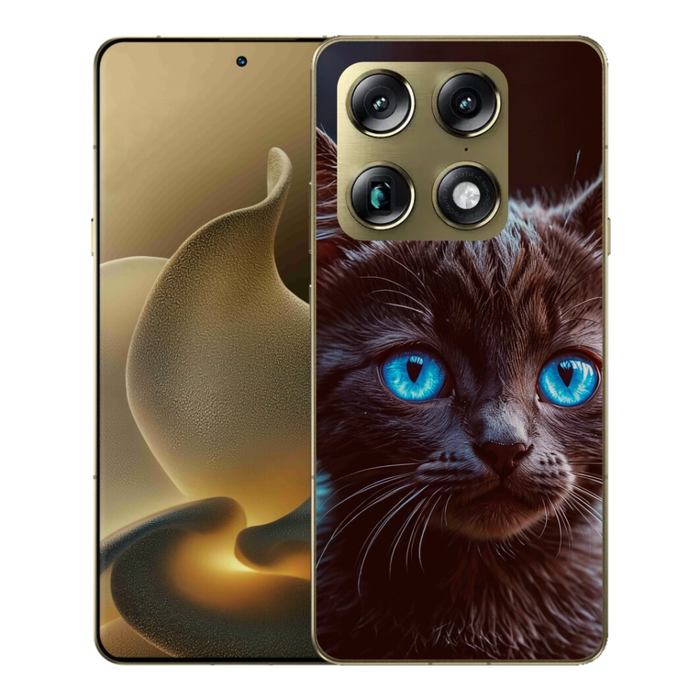 Gelový kryt mmCase na Motorola Signature - černé kotě 2