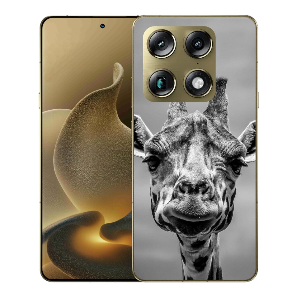 Gelový kryt mmCase na Motorola Signature - černobílá žirafa