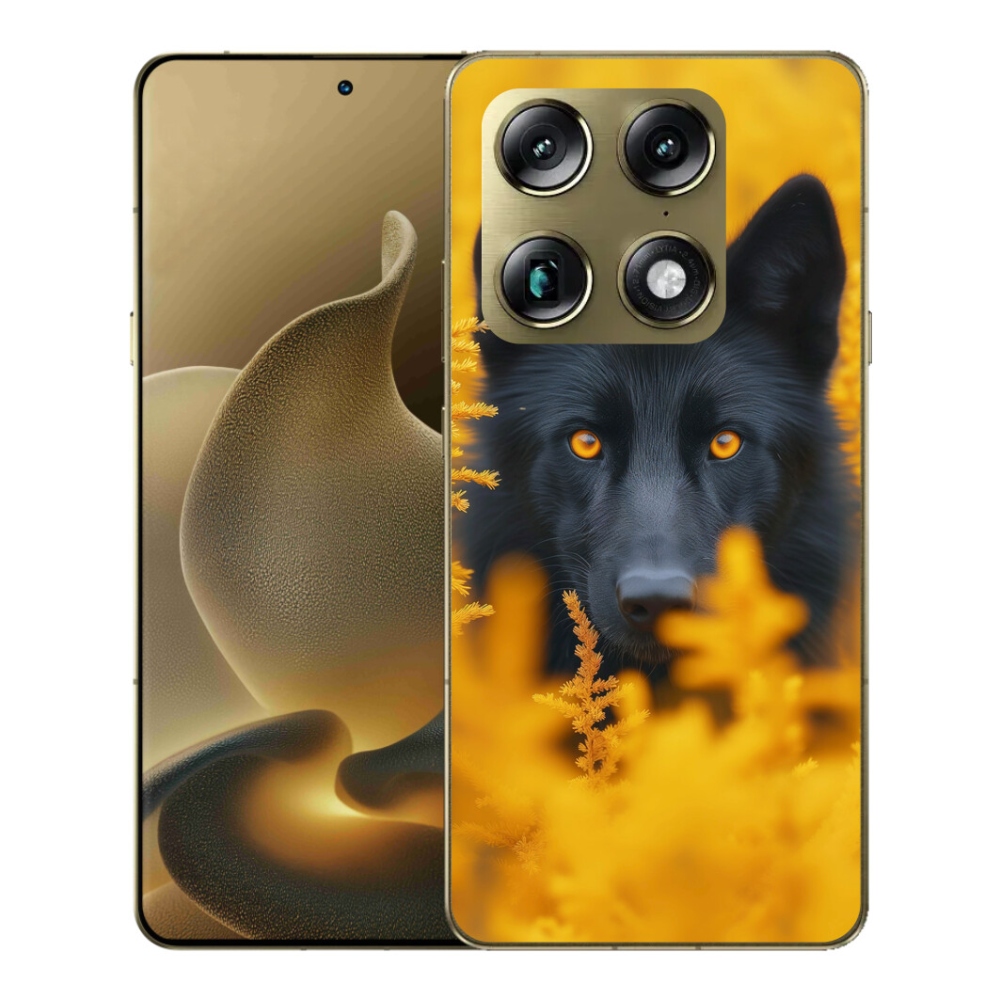 Gelový kryt mmCase na Motorola Signature - černý vlk 2