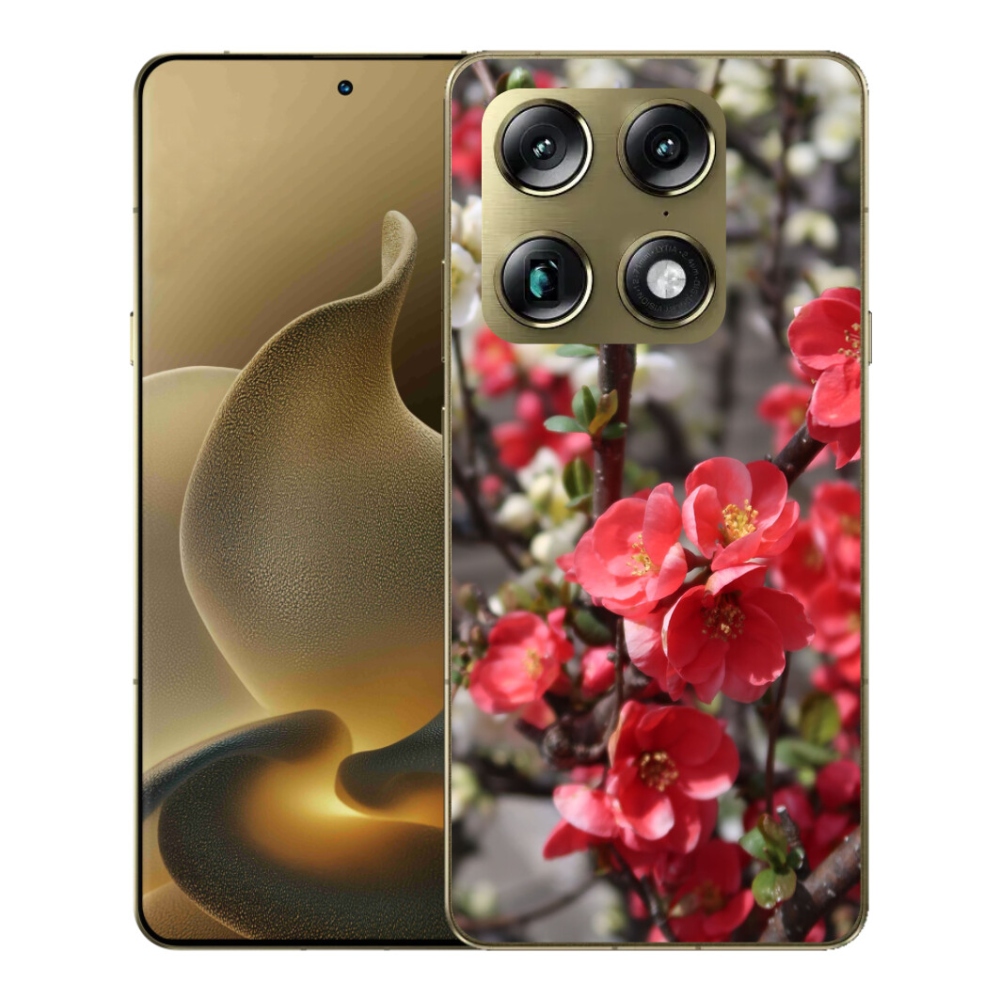 Gelový kryt mmCase na Motorola Signature - červené květy