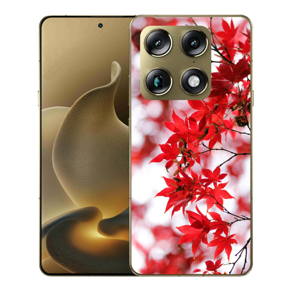 Gelový kryt mmCase na Motorola Signature - červené listy