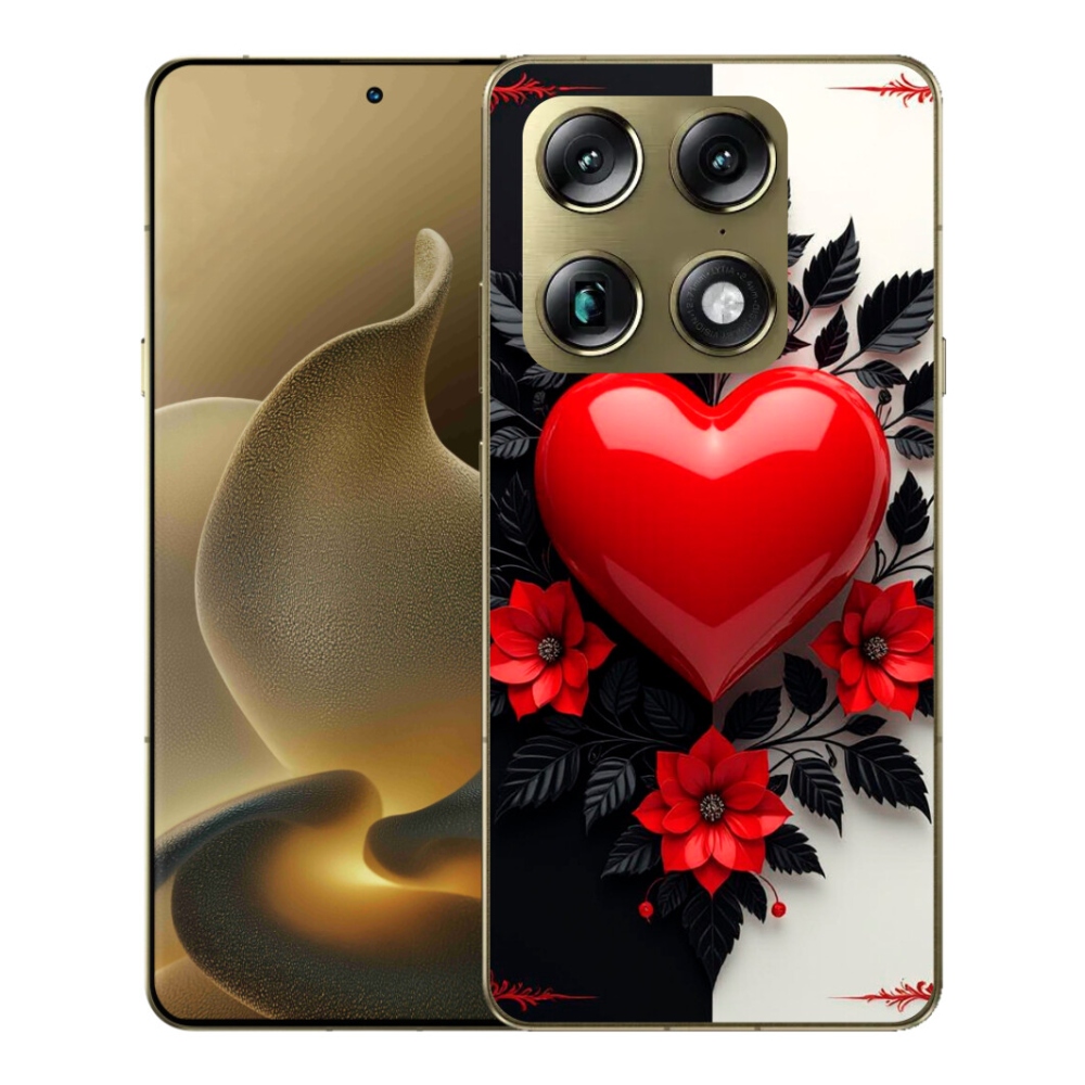 Gelový kryt mmCase na Motorola Signature - červené srdce