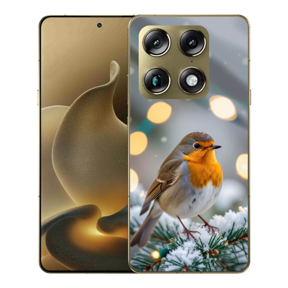 Gelový kryt mmCase na Motorola Signature - červenka v zimě