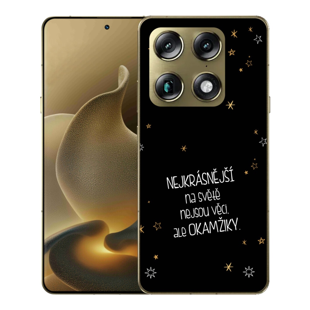 Gelový kryt mmCase na Motorola Signature - citát 4 černé pozadí